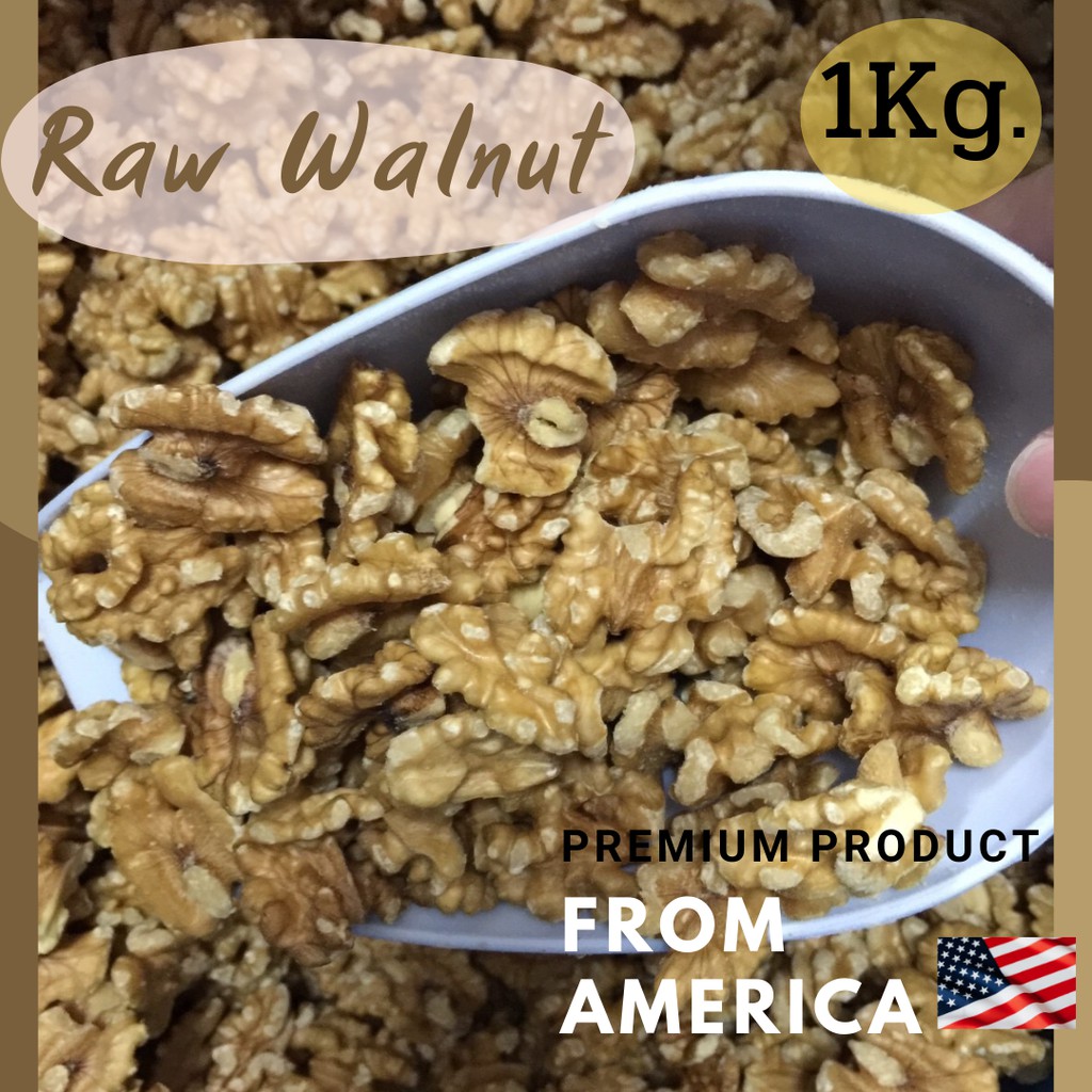 วอลนัทดิบ1กก-raw-walnut-เม็ดนำเข้าจากusa-ปลีก-ส่ง