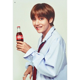 โปสเตอร์ รูปถ่าย บอยแบนด์ เกาหลี BTS 방탄소년단 V Kim Tae-hyung 김태형 CoCa-Cola POSTER 24"x35" นิ้ว Korea Boy Band K-pop