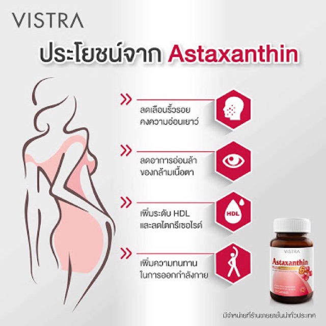 หมดอายุปี2024-ริ้วรอยลดลงใน-4-สัปดาห์-vistra-astaxanthin-6-mg-plus-vitamin-e-30-แคปซูล