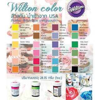 ภาพขนาดย่อของภาพหน้าปกสินค้าสีเจลวิลตัน Wilton Icing Color จากร้าน morethansugarstore บน Shopee