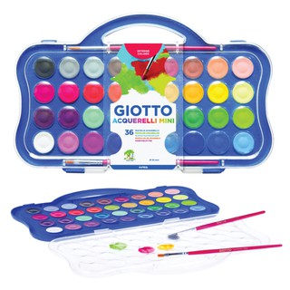 (โค้ดINCSM4Lขั้นต่ำ49ลด20) สีน้ำก้อนถาดเล็ก  GIOTTO Water Colors Cake Mini