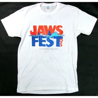 เสื้อยืดผ้าฝ้ายพิมพ์ลายขายดี เสื้อยืด พิมพ์ลาย Jaws Fest 2005 สไตล์นักธุรกิจ สําหรับผู้ชาย