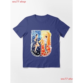2022 Art Nouveau Run With The Wind Essential T-Shirt เสื้อยืด ดพิมพ์ลาย ดผ้าเด้ง คอกลม cotton แฟชั่น sale Unisex