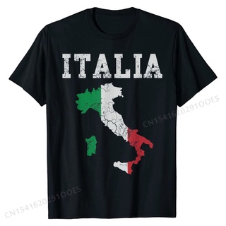เสื้อยืดผ้าฝ้ายพิมพ์ลาย เสื้อยืด พิมพ์ลายธงอิตาลี แผนที่อิตาลี อิตาลี อิตาลี ของขวัญ สําหรับครอบครัว
