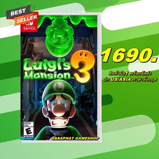 Nintendo Switch LUIGI'S MANSION 3 ปก US/ASIA พร้อมจัดส่ง