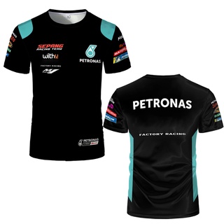 เสื้อยืด โอเวอร์ไซซ์ พิมพ์ลาย Petronas Team F1 3 มิติ แฟชั่นสําหรับผู้ชาย และผู้หญิง