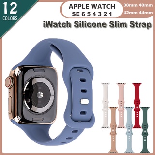 สินค้า สายนาฬิกาข้อมือซิลิโคนสําหรับ Apple Watch band Series 7 6 Se 5 4 3 2 1 41มม. 45มม. 42มม. 38มม. 44มม. 40มม. Pulseira