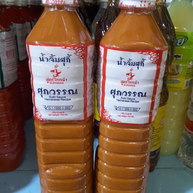 น้ำจิ้มสุกี้สูตรไหหลำตราสุภวรรณ-น้ำหนัก-750-ml