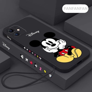 เคสโทรศัพท์มือถือ ซิลิโคน TPU นิ่ม ขอบตรง ลายดิสนีย์ มิกกี้เมาส์ เรียบง่าย สําหรับ Huawei Y5p Y6p Y7p Y9s Y9 Prime 2019 Y9 2019
