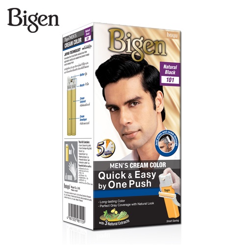 bigen-mens-one-push-ครีมเปลี่ยนสีผมผู้ชาย