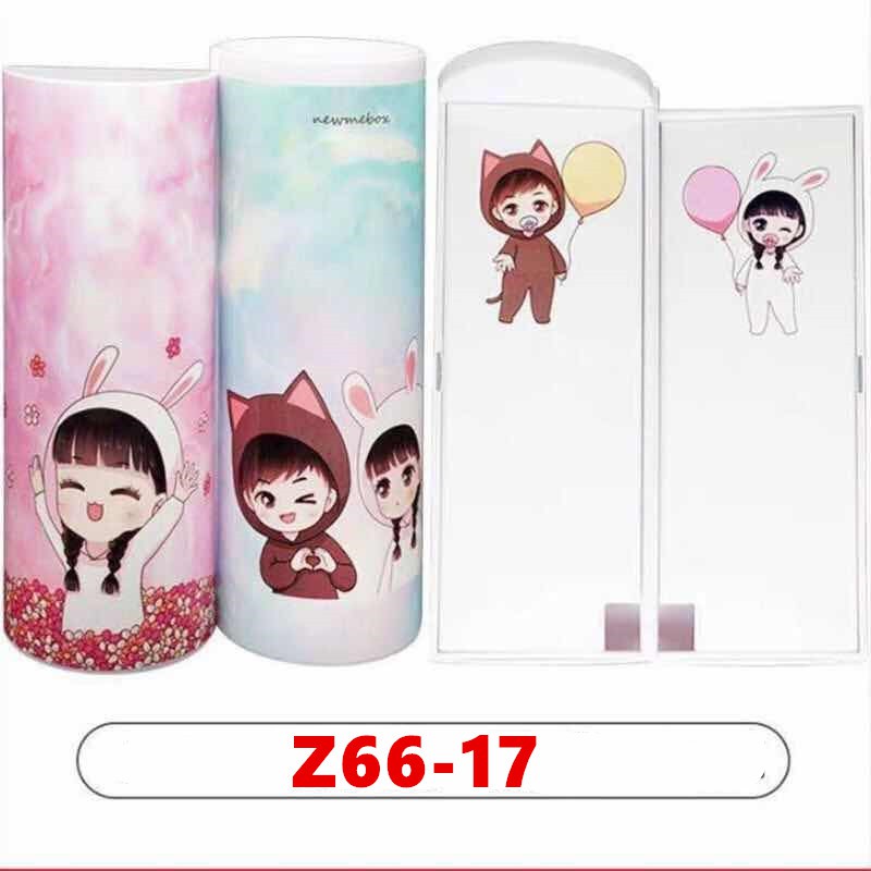 baby-style-กล่องดินสออเนกประสงค์รูปแบบใหม่-มีเครื่องคิดเลขในตัว-มีกระจกตัว-ลายการ์ตูนน่ารัก-รุ่น-z66