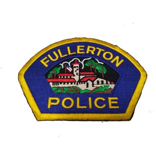FULLERTON POLICE ป้ายติดเสื้อแจ็คเก็ต อาร์ม ป้าย ตัวรีดติดเสื้อ อาร์มรีด อาร์มปัก Badge Embroidered Sew Iron On Patches