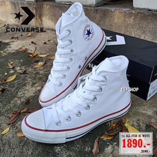 รองเท้าคอนเวิร์สหุ้มข้อ CONVERSE รุ่น ALL STAR HI WHITE รหัส M7650CWW สินค้าลิขสิทธิ์แท้ 100%