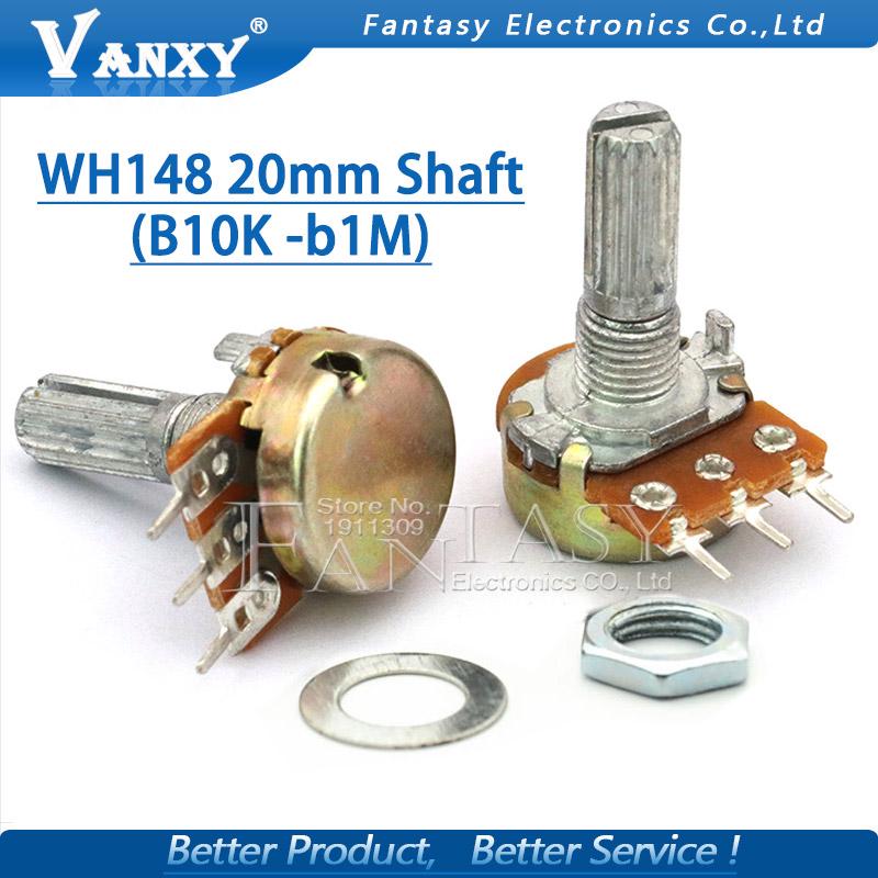 ภาพหน้าปกสินค้า5pcs WH148 20mm Dual Stereo Potentiometer B1K B2K B5K B10K B20K B50K B100K B500K 3Pin 1K 2K 5K 10K 50K 100K 500K ที่เกี่ยวข้อง