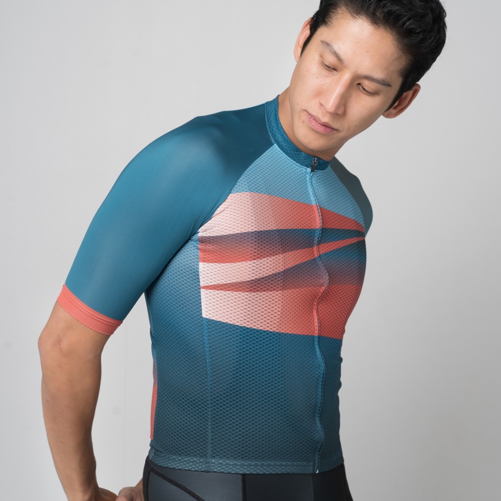 demonte-cycling-เสื้อจักรยานผู้ชาย-de065-สีฟ้า-เนื้อผ้า-drymax-pro