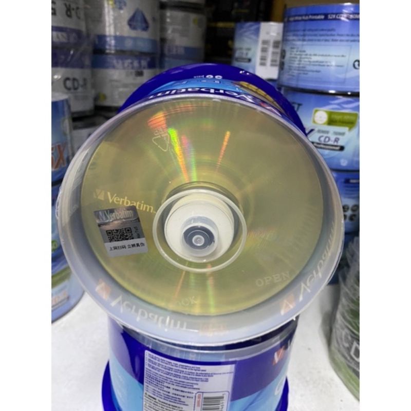 verbatim-แผ่นสีทอง-cd-r-52x-700mb-แพ็ค50แผ่น