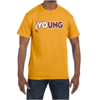 เสื้อยืดสีขาวเสื้อยืด พิมพ์ลายการ์ตูนมังงะ โลโก้ Washington Football Team Chase Young ทรงหลวม ของขวัญวันพ่อ สําหรับผู้ชา