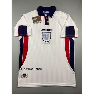 [Retro] เสื้อฟุตบอล England Home 1998