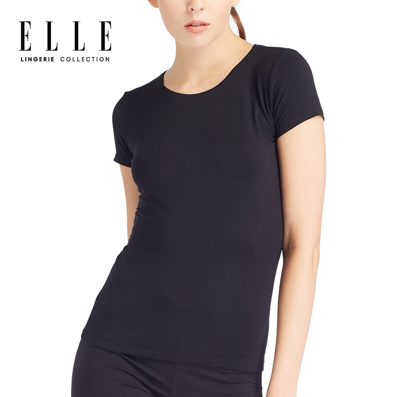 elle-lingerie-t-shirt-เสื้อยืดลำลองผ้าเรยอน-ld8701