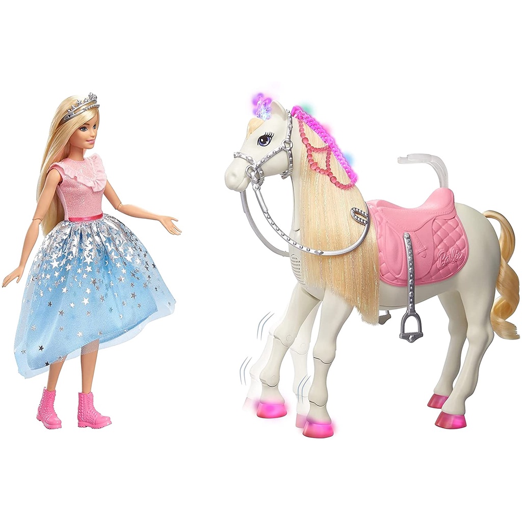 barbie-princess-adventure-prance-amp-shimmer-horse-and-barbie-princess-doll-interactive-toy-with-3-songs-lights-sounds-and-realistic-movements-gml79-ตุ๊กตาบาร์บี้-เจ้าหญิงประยุกต์-และม้าชิมเมอร์-gml79