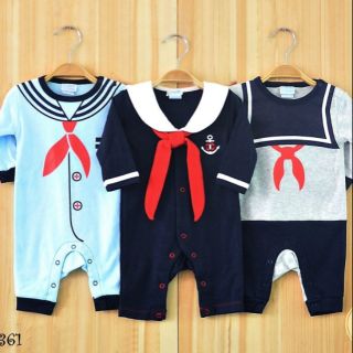 บอดี้สูท🐳 มี size 0-3M 3-6M 6-9M  🐳 ทั้งหมด 3 ชุด​ พร้อมหมวก