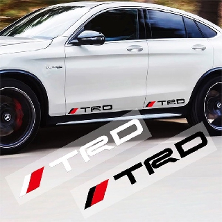 2 ชิ้น สติกเกอร์กันน้ํา สําหรับ Toyota TRD