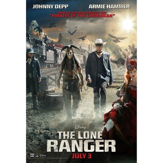 โปสเตอร์ หนัง เดอะ โลนเรนเจอร์ หน้ากากพิฆาตอธรรม The Lone Ranger 2013 POSTER 24”x35” Inch Disney Movie Johnny Depp V1