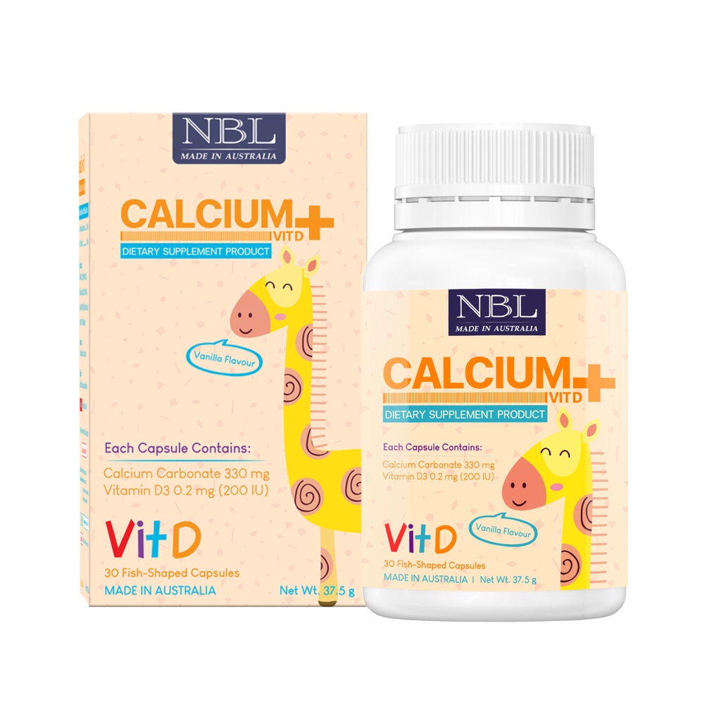 ภาพหน้าปกสินค้าNBL Calcium + VIT D แคลเซียมเหลว ผสมวิตามินดี 3 (30 แคปซูล) จากร้าน nubolic3288 บน Shopee