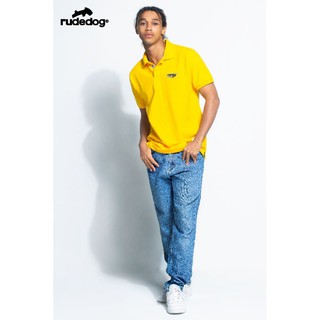 Rudedog เสื้อโปโล รุ่น Mozaic สีเหลือง (ราคาต่อตัว)