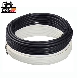 RG6 Coaxial แบ่งขาย จั๊มหัว  สายจานดาวเทียม สายทีวี สายสัญญาณ