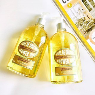 LOccitane Cleansing And Softening Shower Oil With Almond Oil 500ml.