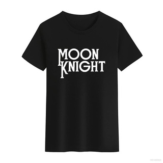 เสื้อยืดคอกลม พิมพ์ลาย Sam Moon Knight สไตล์คลาสสิก สําหรับผู้ชาย และผู้หญิง มีสีดํา สีขาว