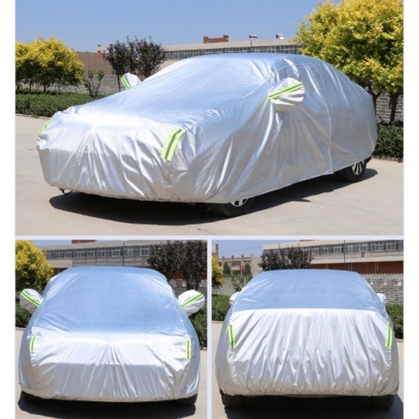 ภาพสินค้าผ้าคลุมรถยนต์ (กัน UV) Car Cover ใช้คลุมรถเก๋ง รถกระบะ กันแดด กันฝุ่น กันน้ำ เพิ่มแถบสะท้อนแสง จากร้าน fingadget บน Shopee ภาพที่ 5