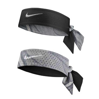 Nike ผ้าคาดศีรษะ Dri-FIT Head Tie Reversible Printed | Grey/Black/White ( N.100.3039.915 )