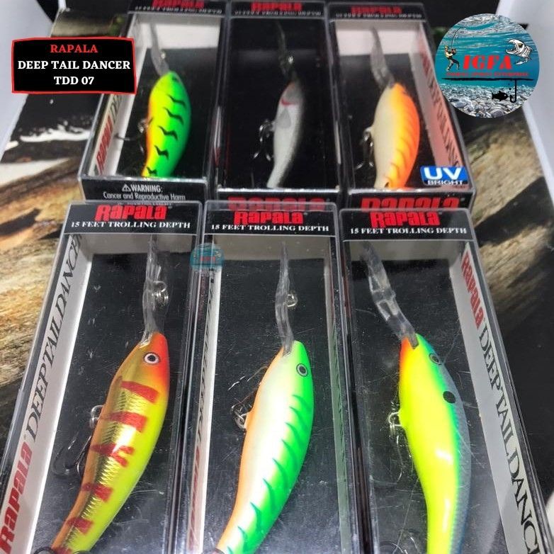 Rapala Deep Tail Dancer TDD07 – Scegli Colore E Quantità – Crankbait Affondante (Nuovo)