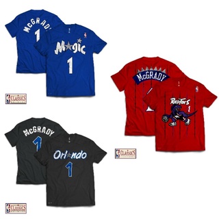 เสื้อยืดพิมพ์ลายแฟชั่นเสื้อยืด พิมพ์ลายนักบาสเก็ตบอล Orlando Magic 1 Tracy McGrady สไตล์คลาสสิก