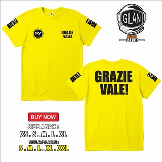 เสื้อยืด พิมพ์ลาย Vr 46 GRAZIE VALENTINO ROSSI MOTO GP สําหรับผู้ชายS-5XL