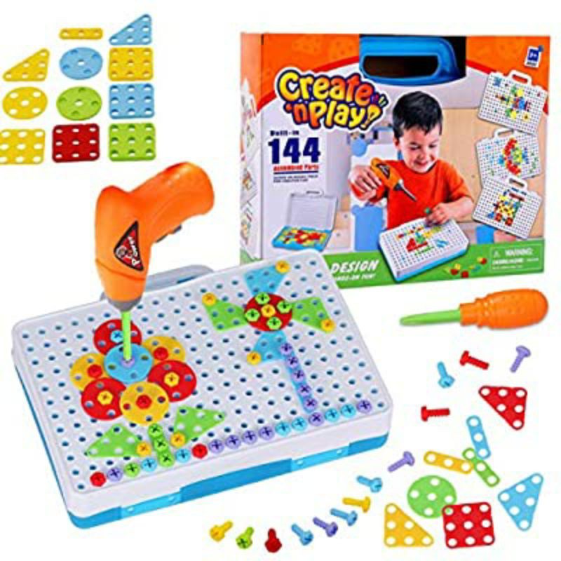 ชุดสว่านของเล่น Create'n Play building 144 pcs | Shopee Thailand