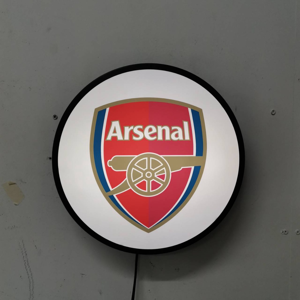 Arsenal อาร์เซนอล ป้ายฟุตบอล ป้ายไฟเปิดร้าน ป้ายไฟled ป้ายไฟแขวนผนัง ...