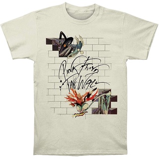 เสื้อยืดผ้าฝ้ายพิมพ์ลายคลาสสิก เสื้อยืดผ้าฝ้าย พิมพ์ลาย Floyd The Wall Wife Teacher สไตล์คลาสสิก สีชมพู สําหรับผู้ชาย SF