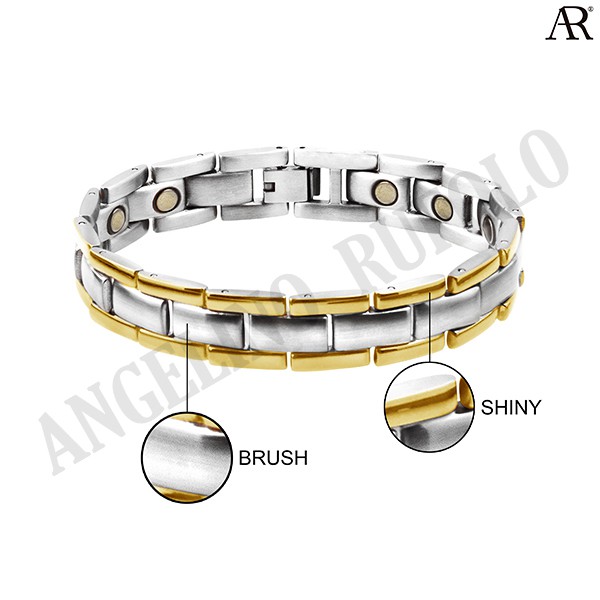 angelino-rufolo-healthy-magnetic-bracelet-ดีไซน์-two-tone-chain-สร้อยข้อมือแม่เหล็ก-stainless-steel-316l-สแตนเลส-สีทอง