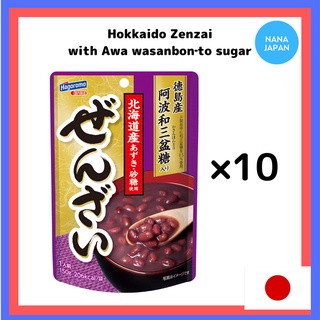 【Direct From Japan】Hagoromo Hokkaido Zenzai กับ Awa Wasanbon』น้ําตาลญี่ปุ่น 150 กรัม × 10 ชิ้น