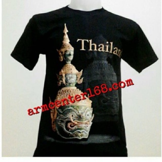 เสื้อยึดสีดำสกรีนTHAI LAND  แนวฮาร์ล็อค แนวๆโหดๆ แนวศักดิ์ยันต์อักระ 25ลาย ลายช้าง/ลายวัด/รถตุ๊กตุก/เชกัวร่า