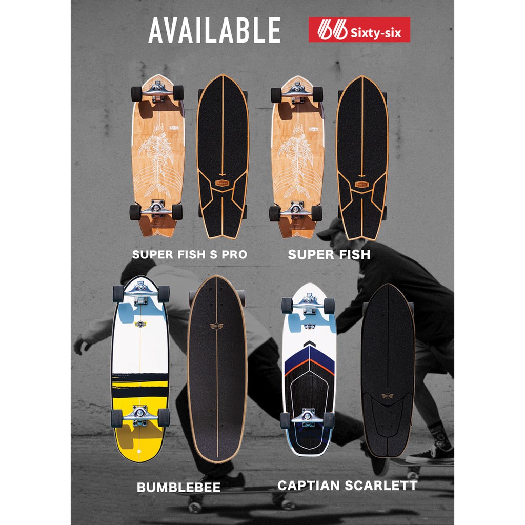 Sixty-Six Surfskate Superfish S-PRO 30 – Sixty-six skate