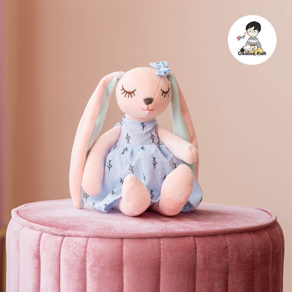 ภาพสินค้าตุ๊กตา ตุ๊กตากระต่ายเน่า ตุ๊กตากระต่าย กระต่ายหูยาว น่ารัก ตัวนุ่มน่ากอด ของเล่นสำหรับเด็ก ขนาด 35 ซม. ราคาถูก Rabbit จากร้าน creative_path บน Shopee ภาพที่ 4