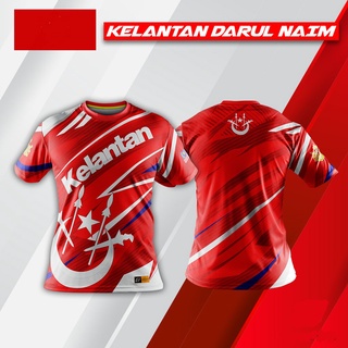 เสื้อยืดกีฬา แขนสั้น พิมพ์ลายแอปเปิ้ล KELANTAN JERSEY LEISURE 2022