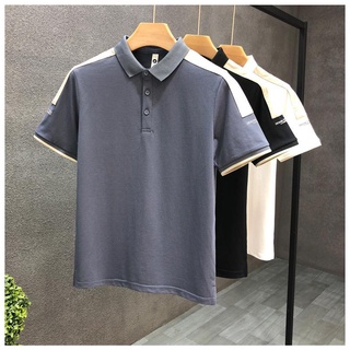 ❃✳ฤดูร้อนเสื้อโปโลแขนสั้นชายเยาวชนเสื้อยืดครึ่งแขนแบรนด์ Slim lapel สบายๆทั้งหมดตรงกับความเห็นอกเห็นใจ 2021 ใหม่