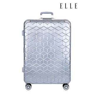 ELLE Travel Luggage Mersadie Collection. 100% Polycarbonate PC luggage, Aluminum Trolley, 360 wheels Spinner