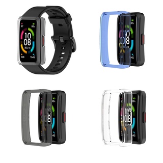 ภาพหน้าปกสินค้าเคสซิลิโคนฝาครอบพีซีป้องกันอุปกรณ์เสริมสำหรับ Huawei Band 6 / Honor Band 6 ซึ่งคุณอาจชอบสินค้านี้