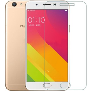 สินค้า 9H oppo A59 F1 A71 2018 A72 A92 A73 A75 A12 A77 A79 A83 K1 R3 R5 R7 R9 R9s Plus Pro อุปกรณ์กันรอยหน้าจอ ฟิล์มกระจกนิรภั โฟกัส